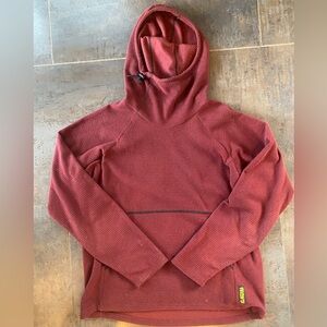 Maroon Melanzana Baselayer w/ hood